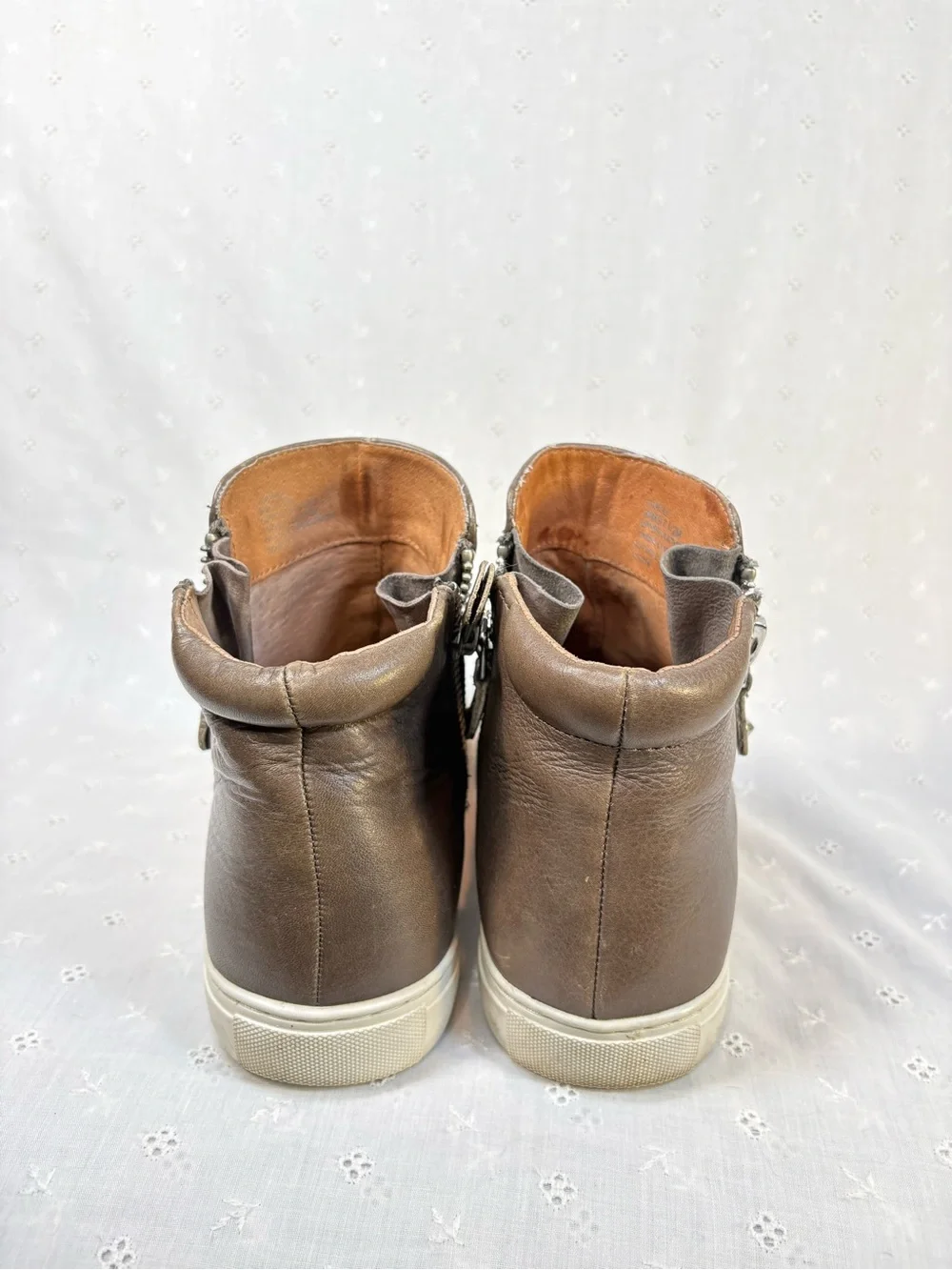 gentle souls Brown Leather Chukka Boots with Side Zip